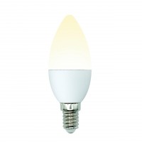 Лампа светодиодная Uniel (UL-00002373) E14 6W 3000K свеча матовая LED-C37-6W/WW/E14/FR/MB PLM11WH