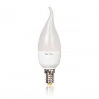 Лампа светодиодная Voltega E14 5.5W 4000К свеча на ветру матовая VG3-CW2E14cold6W 4717
