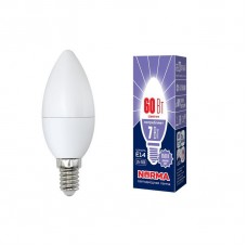 Лампа светодиодная Volpe (UL-00003794) E14 7W 6500K матовая LED-C37-7W/DW/E14/FR/NR