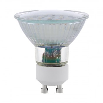 Лампа светодиодная Eglo GU10 5W 3000K прозрачная 11535 (АВСТРИЯ)