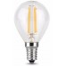 Лампа светодиодная филаментная E14 7W 4100К шар прозрачный 105801207 (Россия)