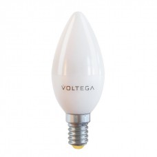 Лампа светодиодная Voltega E14 7W 2800К свеча матовая VG2-C37E14warm7W 7048