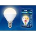 Лампа светодиодная (UL-00002375) E14 6W 4000K шар матовый LED-G45-6W/WW/E14/FR/MB PLM11WH (Китай)