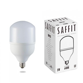 Лампа светодиодная Saffit E27 25W 6400K Цилиндр Матовая SBHP1025 55106 (Китай)