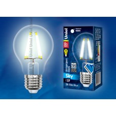 Лампа светодиодная Uniel (UL-00001372) E27 8W 4000K шар прозрачный LED-A60-8W/NW/E27/CL PLS02WH