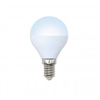Лампа светодиодная (10215) E14 6W 4500K шар матовый LED-G45-6W/NW/E14/FR/O (Китай)