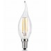 Лампа светодиодная филаментная E14 7W 2700К свеча на ветру прозрачная 104801107 (Россия)