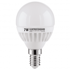 Лампа светодиодная Elektrostandard Mini Classic E14 7W 6500K шар матовый 4690389061653