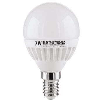 Лампа светодиодная Mini Classic E14 7W 6500K шар матовый 4690389061653 (Китай)