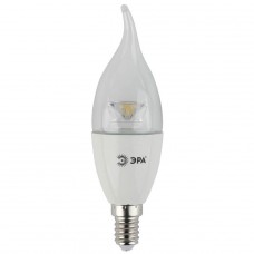 Лампа светодиодная ЭРА E14 7W 2700K прозрачная LED BXS-7W-827-E14-Clear