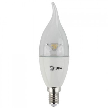 Лампа светодиодная ЭРА E14 7W 2700K прозрачная LED BXS-7W-827-E14-Clear (Россия)