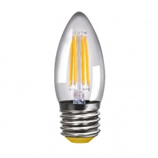 Лампа светодиодная Voltega E27 4W 2800К свеча прозрачная VG10-C1E27warm4W-F 8334