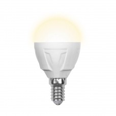 Лампа светодиодная Volpe (09443) E14 6W 3000K шар матовый LED-G45-6W/WW/E14/FR/S