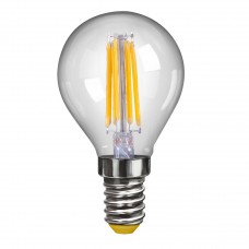 Лампа светодиодная Voltega E14 4W 2800К шар прозрачный VG10-G1E14warm4W-F 7008
