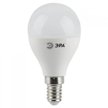 Лампа светодиодная ЭРА E14 9W 2700K матовая LED P45-9W-827-E14 (Россия)