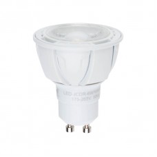 Лампа светодиодная Uniel (07908) GU10 6W 3000K JCDR матовая LED-JCDR-6W/WW/GU10/FR/38D ALP01WH