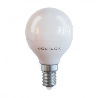 Лампа светодиодная Voltega E14 7W 4000К шар матовый VG2-G45E14cold7W 7055