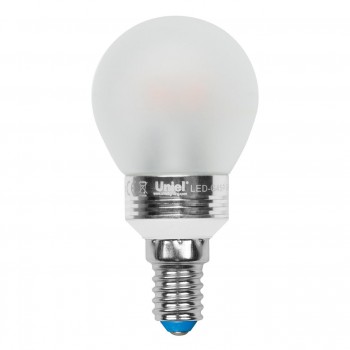 Лампа светодиодная (UL-00000801) E14 5W 3000K шар матовый LED-G45P-5W/WW/E14/FR ALC02SL (Китай)