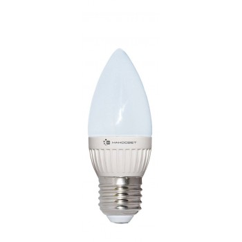 Лампа светодиодная E27 6,5W 2700K свеча матовая LC-CD-6.5/E27/827 L202 (Россия)