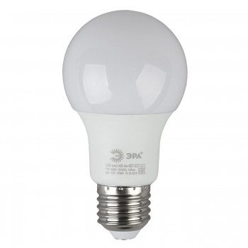 Лампа светодиодная ЭРА E27 6W 2700K матовая ECO LED A60-6W-827-E27 (Россия)