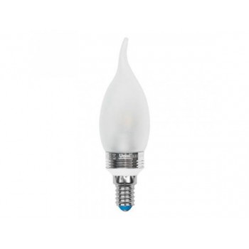 Лампа светодиодная (07897) E14 5W 4500K свеча на ветру матовая LED-CW37P-5W/NW/E14/FR (Китай)