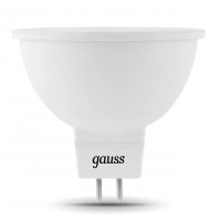 Лампа светодиодная Gauss GU5.3 7W 4100K полусфера матовая 101505207