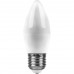 Лампа светодиодная Feron E27 5W 2700K Свеча Матовая LB-72 25764 (Россия)
