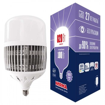 Лампа LED сверхмощная Volpe E27 100W 6500K матовая LED-M80-100W/6500K/E27/FR/NR UL-00006798 (КИТАЙ)