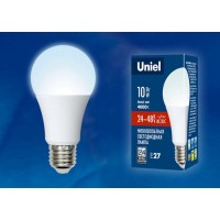 Лампа светодиодная Uniel (UL-00002382) E27 10W 4000K груша матовая LED-A60-10W/NW/E27/FR/24-48V