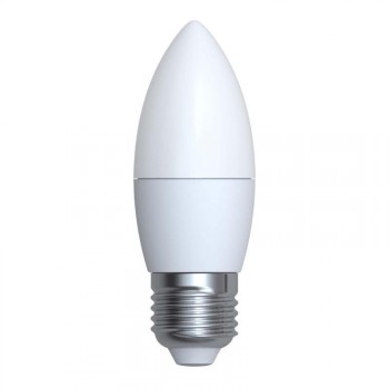 Лампа светодиодная (UL-00003798) E27 7W 4000K матовая LED-C37-7W/NW/E27/FR/NR (Китай)