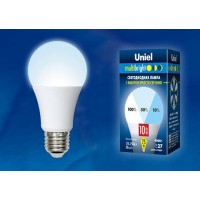 Лампа светодиодная Uniel (UL-00002372) E27 10W 4000K груша матовая LED-A60-10W/NW/E27/FR/MB PLM11WH