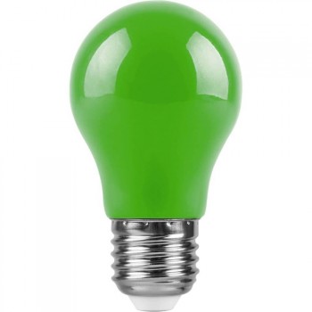 Лампа светодиодная Feron E27 3W зеленый Шар Матовая LB-375 25922 (Россия)
