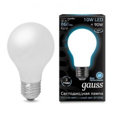 Лампа светодиодная Gauss филаментная E27 10W 4100К шар матовый 102202210