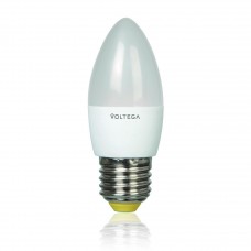 Лампа светодиодная Voltega E27 5.4W 4000К свеча матовая VG4-C2E27cold5W 5744
