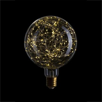 Лампа светодиодная E40 4,5W 2600K шар прозрачный 057-035 (Китай)