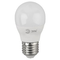 Лампа светодиодная ЭРА E27 10W 2700K матовая ECO LED P45-10W-827-E27