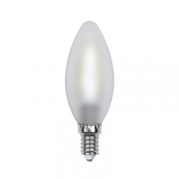 Лампа светодиодная (UL-00000305) E14 6W 3000K свеча матовая LED-C35-6W/WW/E14/FR PLS02WH (Китай)