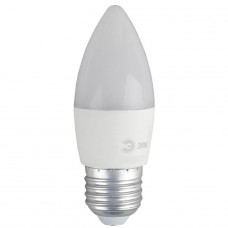 Лампа светодиодная ЭРА E27 8W 4000K матовая ECO LED B35-8W-840-E27