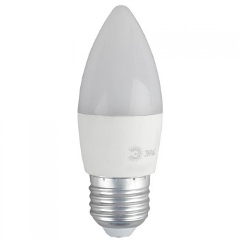Лампа светодиодная ЭРА E27 8W 4000K матовая ECO LED B35-8W-840-E27 (Россия)