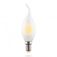 Лампа светодиодная Voltega E14 6W 2800К свеча на ветру матовая VG10-CW2E14warm6W-F 7025