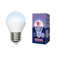 Лампа светодиодная Volpe (UL-00003821) E27 7W 6500K матовая LED-G45-7W/DW/E27/FR/NR