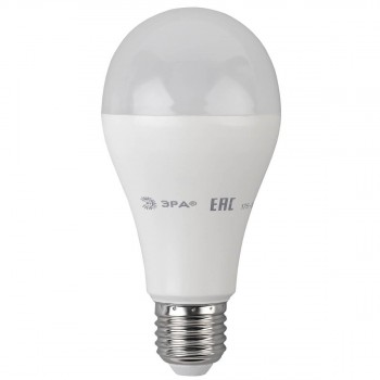 Лампа светодиодная ЭРА E27 20W 4000K матовая ECO LED A65-20W-840-E27 (Россия)