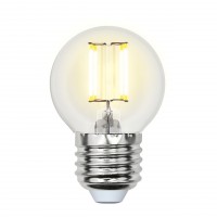 Лампа светодиодная Uniel (UL-00002208) E27 6W 4000K шар прозрачный LED-G45-6W/NW/E27/CL GLA01TR