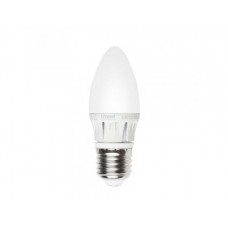 Лампа светодиодная Uniel (08135) E27 6W 3000K свеча матовая LED-C37-6W/WW/E27/FR ALM01WH