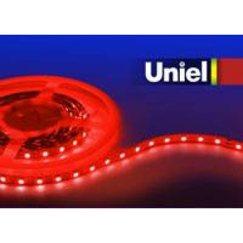 Светодиодная лента Uniel (04798) 5M красный 24W ULS-3528-60LED/m-8mm-IP20-DC12V-4,8W/m-5M-RED (Китай)
