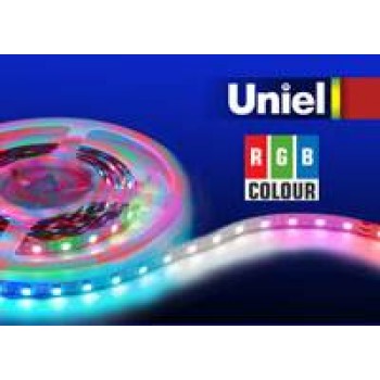 Светодиодная лента Uniel (04819) 5M RGB 72W ULS-5050-60LED/m-10mm-IP20-DC12V-14,4W/m-5M-RGB (Китай)