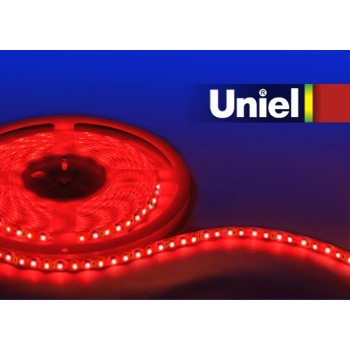 Светодиодная лента Uniel (04874) 5M красный 72W ULS-5050-60LED/m-10mm-IP65-DC12V-14,4W/m-5M-RED (Китай)