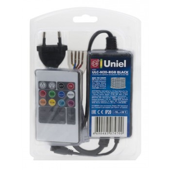 Контроллер для светодиодных RGB лент (10800) Uniel ULC-N20-RGB Black (Китай)