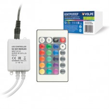 Контроллер для светодиодных лент RGB 12В с пультом ДУ (UL-00001113) Volpe ULC-Q431 RGB BLACK