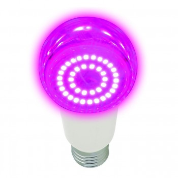 Лампа светодиодная для растений (UL-00006260) Uniel E27 14W прозрачная LED-A60-14W/SPSB/E27/CL PLP30WH (Китай)